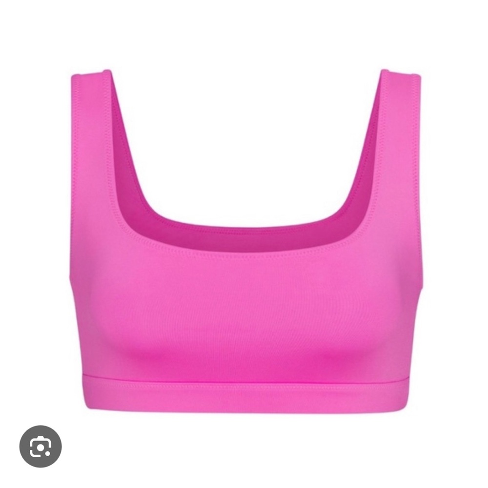 Skims pink bikini top
